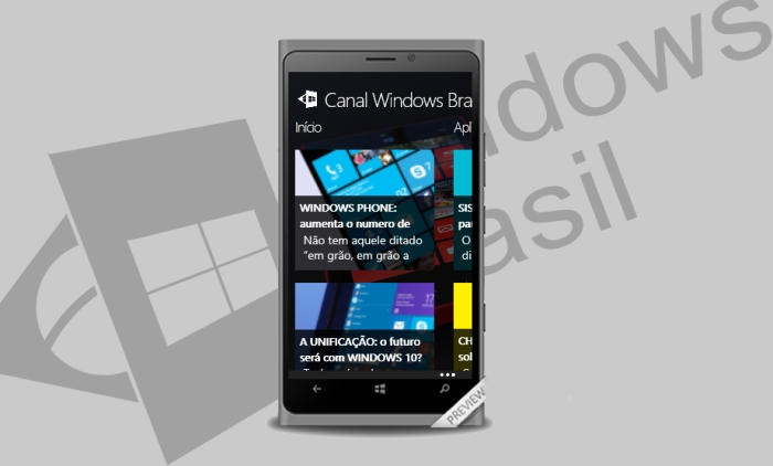 Preview App Canal Windows Brasil
